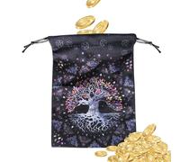 para Tarjetas de Tarot - Luna de Franela - de Tarot con cordón para Barajas de Tarot, Cartas de oráculo, Juegos de runas, Piedras Preciosas, Cubos, Almacenamiento de Herramientas