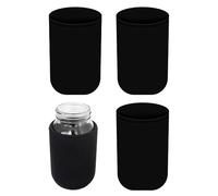 para tarro de 9,6 x 14 cm, 4 fundas hidropónicas para contenedor hidropónico, protector de tarro de ancha con bloqueo de luz para frascos de 680.4 g y 907.2 g, para bebidas de germinación