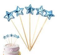 para tarta de cumpleaños con forma de estrella, s para tarta de cumpleaños para niñas - 5 s para decoración de tartas con purpurina | Selecciones decorativas de cupcakes con purpurina de calidad alime