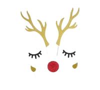 para tartas de asta de - Orejas de conejo, decoración de, decoración de postres | Accesorios de decoración de tartas, seguros para bodas, de Navidad, elegantes y