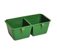 Para taza de agua, cuenco de alimentación colgante, 2 tazas, diseño de pollo, codorniz, pájaro, alimentador de alimentos de agua, comedero C para jaula