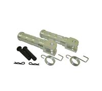 para TC-Motor CNC reposapiés de Aluminio para Honda Dax ST CT Monkey Cub para Skyteam Skymax Skymin PBR(Silver)