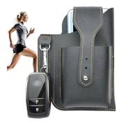 para teléfono móvil para cinturón - Piel sintética - Soporte para teléfono de Viaje | Protectora con Ranuras para Tarjetas, Resistente a los arañazos para Senderismo, Ciclismo