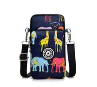 para teléfono móvil para mujer | Monederos impermeables para mujer - Bolso ligero de tela Oxford, mini para teléfono móvil, mejor para guardar dinero, y elefante bebé