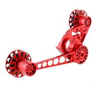 para tensor Cadena para brompton 18cm Ligero Estable CNC para | para acero inoxidable para muelles y rodamientos, sin óxido, rendimiento , mantenimiento mínimo(Red)