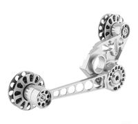 para tensor Cadena para brompton 18cm Ligero Estable CNC para | para acero inoxidable para muelles y rodamientos, sin óxido, rendimiento , mantenimiento mínimo(Silver)