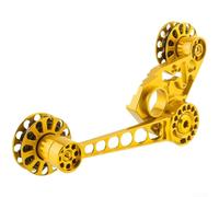 para tensor Cadena para brompton 18cm Ligero Estable CNC para | para acero inoxidable para muelles y rodamientos, sin óxido, rendimiento , mantenimiento mínimo(Golden)