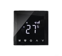 Para termostato de calefacción central con pantalla táctil fácil de usar y ajuste de velocidad del ventilador para control de temperatura ambiente