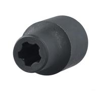 Para Tesla Frunk y la cubierta del tronco Herramienta de extracción de tornillos de 5 dientes Llave de vaso de acero negro Kit de reparación automática de mano para una fácil extracción