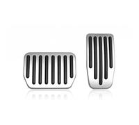 Para Tesla Model Y Para Model 3 Cubiertas Para Pedales Reposapiés Antideslizantes Para Acelerador Y Freno Alfombrillas De Aluminio Accesorios Modificación Del Coche(Silver)