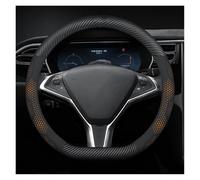 para Tesla para El Modelo 3 para S para Y para X para Roadster 2019-2025 Protector Volante Coche Interior Protector De Volante Coche(D Carbon Orange)
