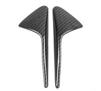 Para Tesla para el modelo 3 S X lateral de la cubierta de la decoración de la cámara, estilo de fibra de carbono, pieza de repuesto ABS para protección exterior de la cámara