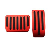 Para Tesla Para Model 3 2017 2018 2019 2020 2021 Acelerador Gas Combustible Freno Resto Pedal Almohadillas Cubierta Pedal de Coche(Red without Rest)