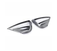 Para Tesla Para Model Y 2021-2023 Cubierta Protectora Luz Antiniebla Delantera Decoración ABS Lámpara Viento Alerón Moldura Hoja Auto Kühlergrill