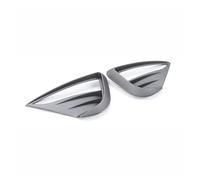 Para Tesla Para Model Y 2021-2023 Cubierta Protectora Luz Antiniebla Delantera Decoración ABS Lámpara Viento Alerón Moldura Hoja Auto Kühlergrill