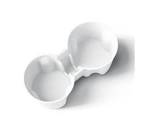 Para Tesla Para Model Y Para Juniper 2025 Accesorios Interiores Portavasos De Silicona Control Central Portabotellas Portavasos Asiento Delantero(White)