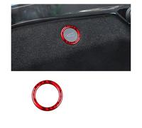 Para Tesla Para Modelo 3 Para Highland 2024 Interruptor Maletero Coche Marco Botón Accesorios Ajuste Interior Pegatina Fibra Carbono Suave Coche Interior(Red Carbon)