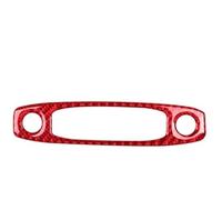 Para Tesla Para Modelo 3 Para Y 2017-2022 Pegatinas Marco Panel Luz Lectura Delantera Trasera Coche Fibra Carbono Real Car Central Control Panel(Carbon red)