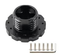 Para Thrustmaster TX T300 T500 TS Modelos Rojo/Negro De Aluminio Adaptador De Volante Para Juegos De Coches(Black)