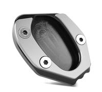 para Thruxton 1200/1200R Pie de Placa extensión Soporte Motocicleta | Almohadilla de ampliación del soporte lateral(Titanium)