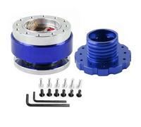 Para Thurstmaster TX T300 T500 TS-PC 6 Agujeros De Carreras 73mm Volante De Coche Adaptador De Liberación Rápida Snap Off Boss Kit(Blue)