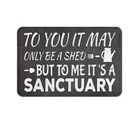 para Ti Puede Que Sólo Sea Un Cobertizo, Pero para Mí Es Un Santuario. Alfombra Exterior Antideslizante Alfombrilla De Baño Suave Felpudo De Entrada para Jardín Ducha Interior 40X60Cm