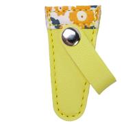 para Tijeras De Bordar - Cuero De PU 12x3 Cm Verde, Protectora, Cubierta para Tijeras Pequeñas, Diseño Reforzado con Metal para Seguridad Y Almacenamiento | con Costura Artesanal, Uso En V