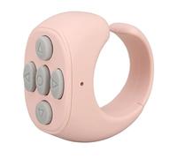 para Tiktok Control Remoto Ring Finger Scroller Remoto Bluetooth Scrolling Ring Page Turner, Cámara de Teléfono Inalámbrico Selfie Obturador Compatible con iOS, Android (Pink)