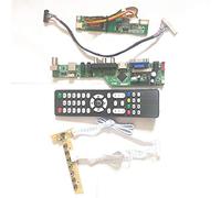 Para TM121XG-02L03/02L10 LVDS 20Pin 1CCFL USB VGA HDMI AV RF LCD monitor T.V53 controlador tablero teclado+inversor+kit remoto DIY (TM121XG-02L10D)