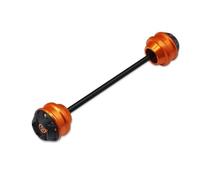 Para TMAX 530 DX SX TMAX560 Para TechMax 2017-2024 Tmax Motocicleta Eje Trasero Horquilla Rueda Choque Deslizador Tapa Protector Almohadilla Deslizadores marco(Naranja trasera)