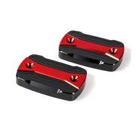 Para TMAX 530 SX DX 2012-2019 Tapa Del Depósito De Combustible Y Líquido De Frenos Para Motocicleta Cubierta De La Bomba De Freno PYPFQUMQGR(Reservoir caps-Red)