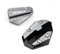 Para TMAX 560 Para TECH MAX 2020 2021 2022 2023 2024 2025 2026 Soporte Lateral De Pie CNC Para Motocicleta Almohadilla Ampliadora RESPUNEKBAH(1Set Grey)