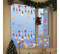 Para todos los adhesivos FeFor aturing HolidFor ay Motifs, MFor ade de PVC resistente, adecuado para decorar, para ating VFor arious Smooth SurfFor aces