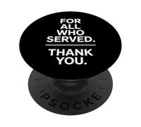 Para todos los que sirvieron gracias Día de los Veteranos PopSockets PopGrip Adhesivo