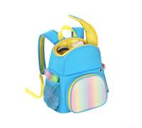 para toniebox Carry Case Nylon Mochila con bolsillos para toniebox (azul) | Múltiples bolsillos, sostiene el reproductor y el cargador, material de PVC de nailon, colores rosa, azul morado
