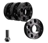 Para Touareg Para 7p 4PCS 30mm 5x130 71.6 M14 X 1.5 Placa De Brida Espaciadores Rueda Adaptador Ensanchado Cubo Aleación Aluminio Separadores rueda Buje