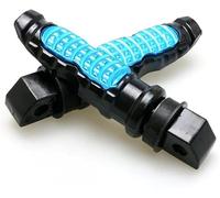 para Touring para Sportster para Trasero para Reposapiés Pedal para Moto Repose Pied 8MM Universal Reposapiés para Motocicleta(Azul)