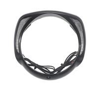 para Touring para Street para Glide para King para Electra para FLHR para FLHX para FLTXR Motocicleta Anillo Embellecedor Bisel Faro 7 Pulgadas Cubierta Protector Parrilla(Negro)