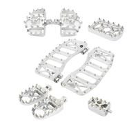 Para Touring Road Glide Softail FL Dyna FLD Clavijas De Pie Anchas, Estriberas Todoterreno, Kit Completo De Pedal De Reposapiés(Chrome)