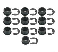 Para Toyota Corolla para SIENNA Kit de bujes de palanca de cambios 33835-08010 Cable de cambio Manga de goma Negro Plástico 10 Pack