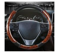 para Toyota E'Z para RAV4 2013-2019 para Corolla 2013-2017 para Scion IM 2016 Funda para Volante Coche con Veta Madera Caoba Fundas para Volante(Coffee)