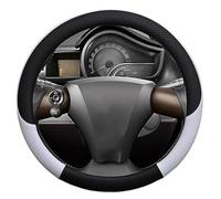 para Toyota IQ para Scion IQ Protector de Cuero de Microfibra para Volante de Coche Protector de Volante Cubierta de Volante Funda para Volante(White)
