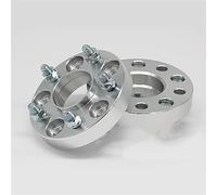 Para Toyota Para 86 2 Piezas 5x100 56,1mm Adaptador De Espaciadores De Rueda 5 Lengüetas Separadores Ruedas Completos de Tornillos(25mm Silver Spacers)