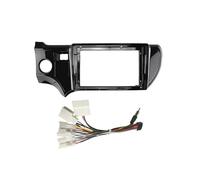 Para Toyota Para Aqua 2011 2012 2013 2014 Kit Panel Ajuste Tablero Radio Marco Automóvil 9 Pulgadas radio fascia frame stereo panel(Cable de bastidor LHD)