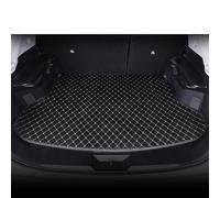 para Toyota para Avalon para Avanza 7Asiento para Auris para Aqua para Crown Esteras Maletero Coche Cuero PU Accesorios Interiores Alfombrilla para Maletero(Black White,Type D)