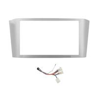 para Toyota para Avensis 2002 2003 2004 2005 2006 2007 2008 Radio Coche 2 DIN 7 Pulgadas Marco Fascia CD DVD Panel Interior Audio Tablero CFCKHPTHAZ(Frame-Cable 1)