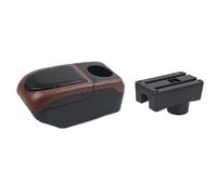 Para Toyota Para Aygo X 2022 Compartimento De Reposabrazos Para Coche Caja De Almacenamiento Central Retroadaptación Portavasos USB Interior BLNETU(Black-coffee)