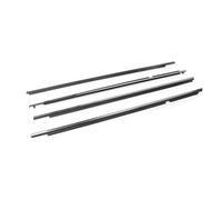 Para Toyota Para Corolla 2008-2013 Tiras De Estanqueidad Moldura Puerta Cristal 7573012300 Cromo/Negro 4Piezas Goma(Chrome)