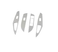 Para Toyota Para Corolla E210 Híbrido 2019-2025 Embellecedores Cubierta Del Botón Del Interruptor Elevación Del Cristal Ventana Del Coche HLWXMDZ(Plata)