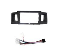 para Toyota para Corolla EX para Altis E120 E130 9 Pulgadas Marco Coche Fascia Adaptador Canbus Caja Decodificador Android Radio Tablero Marco de Radio(Set 13-17 Black)